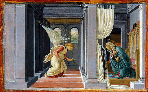 Botticelli, annunciazione del Metropolitan