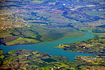Vista área do lago Paranoá