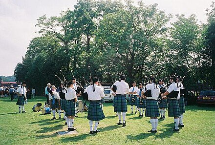 At the village Highland Games