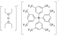 Structural formula of Brookhart's acid