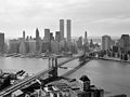 View of Manhattan skyline from Brooklyn, 1978