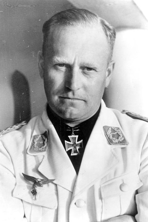 Oberst Edgar Petersen, the "KdE" commander of the Luftwaffe's test station network.