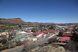 Burgersdorp vom The Sentinel Blockhouse aus gesehen