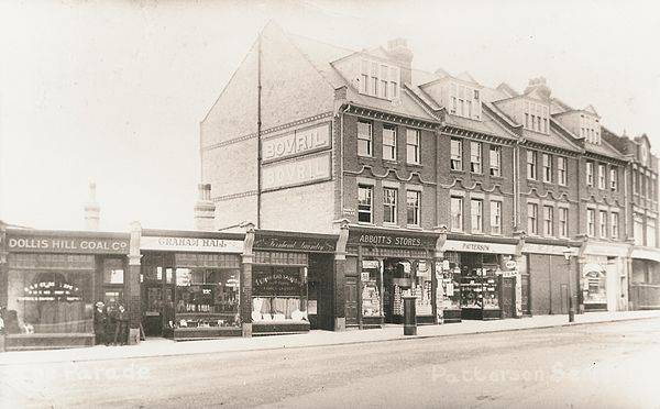 Shops at top of Burnley Road c. 1910