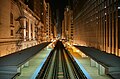 Chicago Elevated bei Nacht