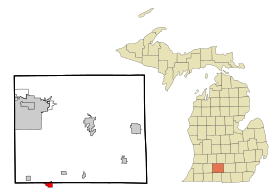 Calhoun County Michigan Incorporated and Unincorporated areas Union City Highlighted.svg
