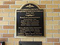 Camden County Government Services Complex plaque