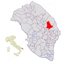 Locatie van Carpignano Salentino in Lecce (LE)