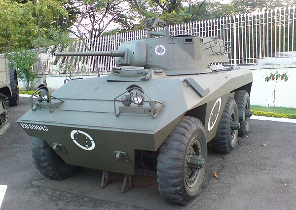 A Cascavel Mk I at a museum in Rio de Janeiro.