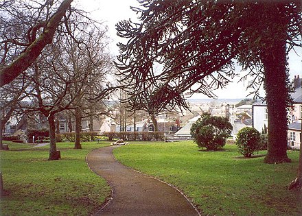 Castle Park, where Liskeard Castle once stood