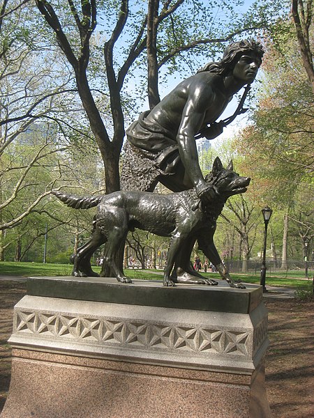 File:Central Park NYC - 'Indian Hunter' Statue by John Quincy Adams Ward - IMG 5711.JPG