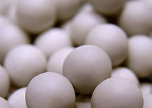 A close-up photograph of ceramic pie weights Ceramic pie weights.jpg