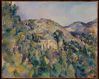<i>View of the Domaine Saint-Joseph</i> Painting by Paul Cézanne