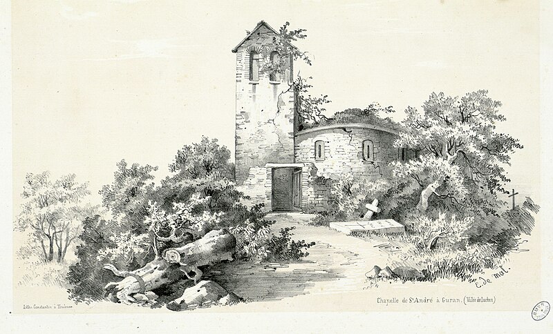 File:Chapelle de St André à Burgalays (Vallée de Luchon) - Fonds Ancely - B315556101 A MALBOS 1 005.jpg