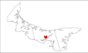 Poziția localității Charlottetown
