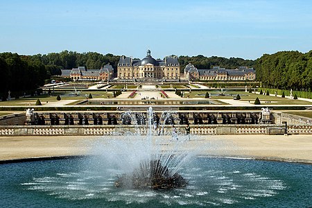 Le parc du château de Vaux-le-Vicomte.