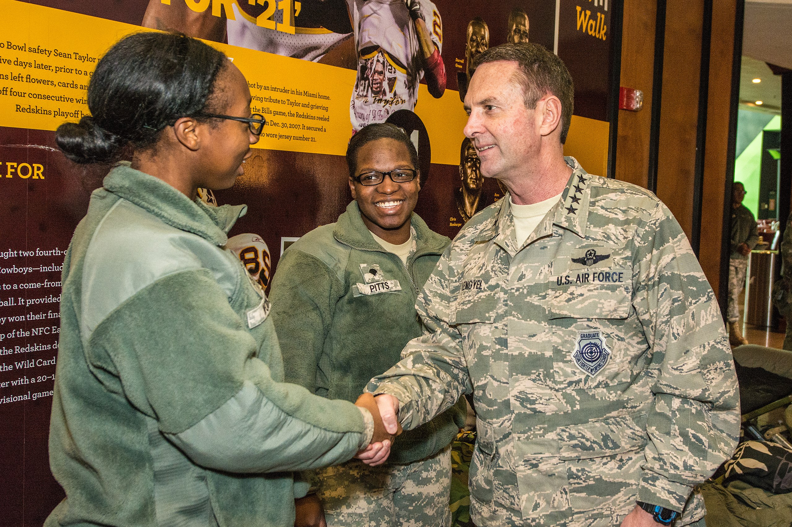 DVIDS - Images - President Donald Trump speaks to U.S. Airmen on