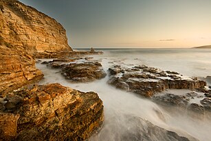 Clifton Beach, à South Arm (ville de Clarence, Tasmanie, Australie). (définition réelle 1 919 × 1 262)