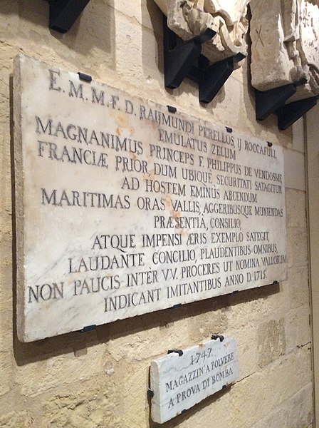 File:Coat-of-arms and inscriptions at War Museum at St Elmo 17.jpg