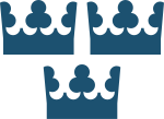 Coat of arms of the Swedish Parliament.svg