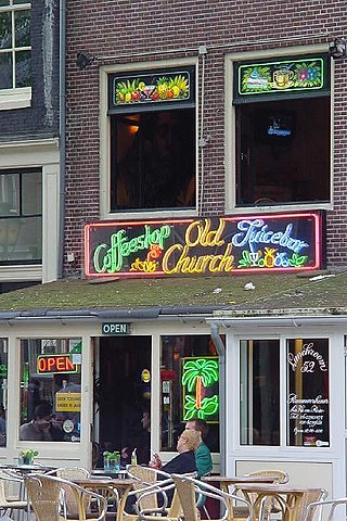 <span class="mw-page-title-main">Coffeeshop (Netherlands)</span> Establishment where the sale of recreational cannabis is tolerated by local authorities