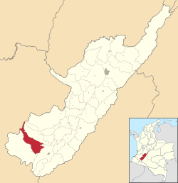 Location of the municipality and town of Campoalegre in the Huila Department of Colombia.