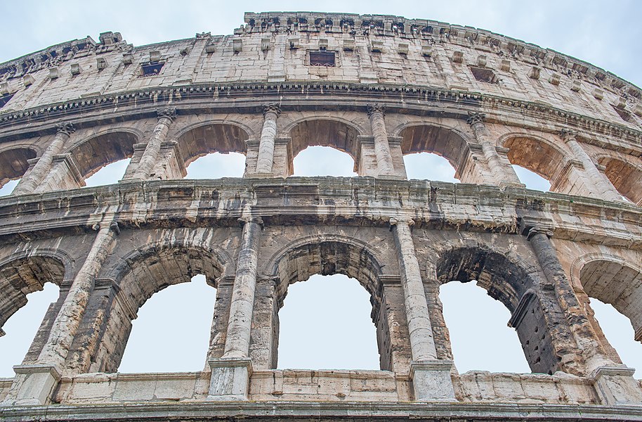 Arcades of the Colosseum (AD 70s) from the outside