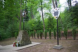 Memorial at the site of the German massacre of Poles committed during World War II