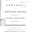 Thumbnail for Concerts of Antient Music