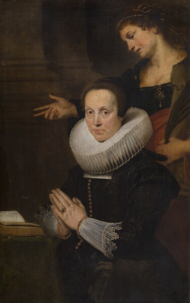 File:Cornelis de Vos - Barbara Kegeleers met de heilige Barbara van Nicomedië - 110 - Royal Museum of Fine Arts Antwerp.tiff
