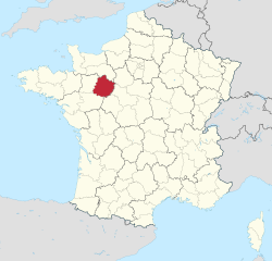 Разположение на Сарт във Франция