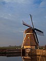 De Borgmolen op het eiland De Bird bij Grou.