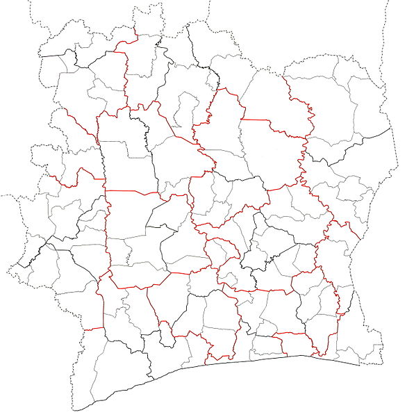 File:Departments of Côte d'Ivoire locator map blank.jpg