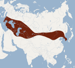 Distribuția Myotis aurascens.png