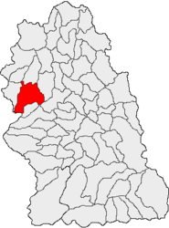 Location in Hunedoara County