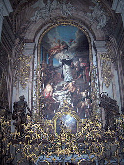 Side chapel of Vincent Ferrer; painting by Francois Roettiers Dominikanerkirche25.jpg