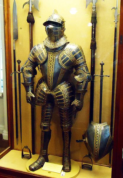 The armour of Thomas Sackville, made in the Greenwich Royal Workshops.