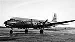 Douglas DC-6B N6531C PAA Heathrow 09.54.jpg