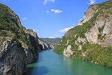 Der Drina-Canyon nahe Višegrad