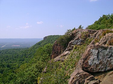 The East Peak of the Hanging Hills in Meriden, Connecticut