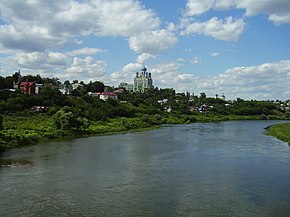 Eleț văzut de pe râul Sosna