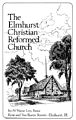 Elmhurst CRC's second location in Elmhurst, Illinois as depicted in a church bulletin from 1976