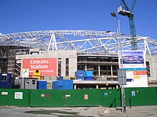 The Emirates Stadium under construction in May 2005 Emirates Stadium 02.jpg