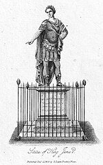 Thumbnail for File:Engraving statue James II by T. Lester (1816).jpg