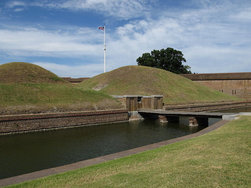 File:Entrance to the Demilune, Fort Pulaski National Monument, Cockspur Island, Georgia.jpg