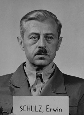 <span class="mw-page-title-main">Erwin Schulz</span> German Nazi SS general, Holocaust perpetrator