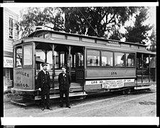 A Los Angeles Railway electric streetcar, c.1900-1910