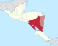 File:Federal Republic of Central America location map (Nicaragua and the Mosquito Coast).svg