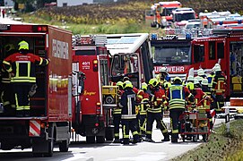 Feuerwehr Großübung bei Mengkofen