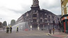 File:Firemen in action at Tottenham riots 2011 aftermath.ogv